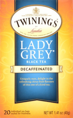 Twinings Of London Lady Greay Decaf Black Tea 20ct Bags - 20 CT - Image 2