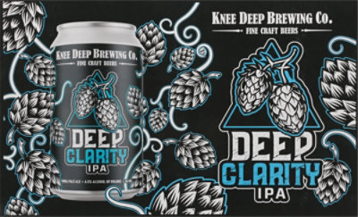 Knee Deep Brewing Co. Deep Clarity IPA Cans - 6-12 Fl. Oz. - Image 4