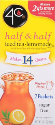 4C Foods Iced Tea And Lemonade Half And Half Drink Mix - 1.97 OZ - Image 2