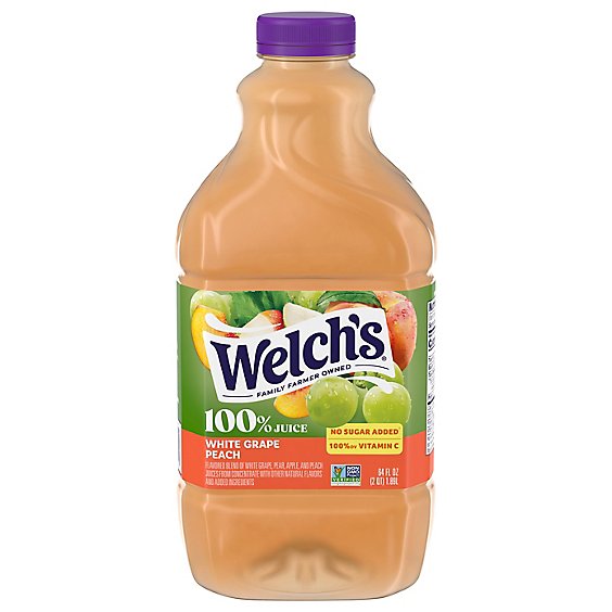 Welchs 100% White Grape And Peach Juice - 64 FZ