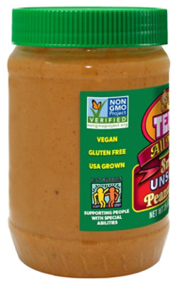 Teddie All Natural Unsalted Smooth Peanut Butter - 26 Oz - Image 3