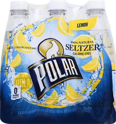 Polar Seltzer Lemon - 6-16.9 FZ - Image 5