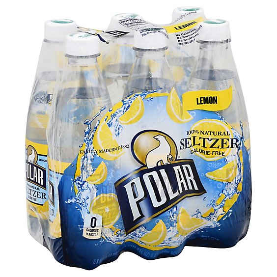 Polar Seltzer Lemon - 6-16.9 FZ