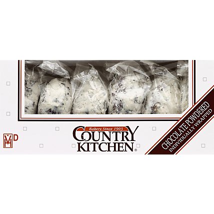 Country Kitchen Chocolate Powdered Donuts - 12 OZ - Image 2