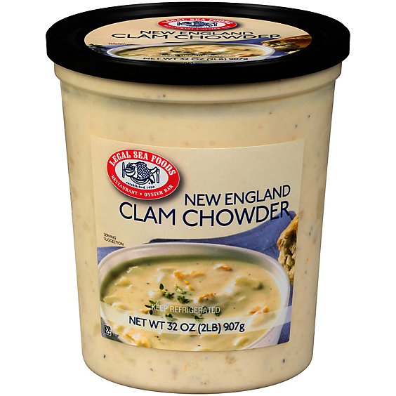 Legal Sea Foods New England Clam Chowder - 32 Oz.