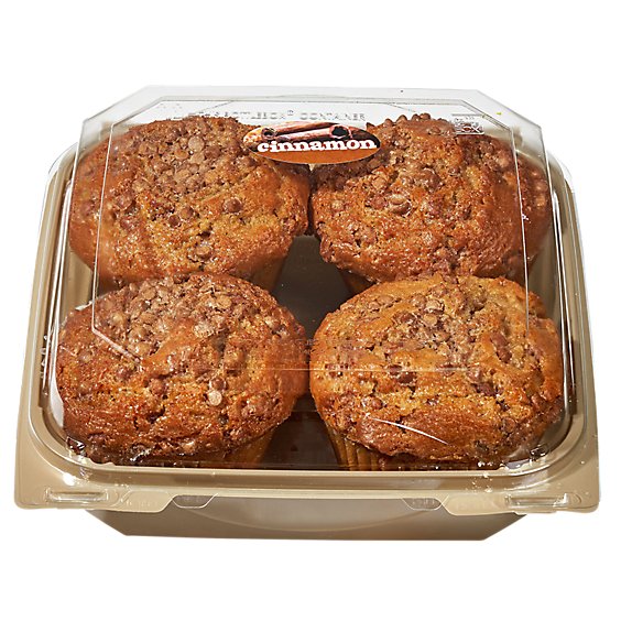 Muffins Cinnamon Coffee Cake 4ct - EA
