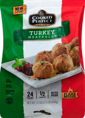 Cooked Perfect Turkey Meatballs - 12 Oz. - Image 2