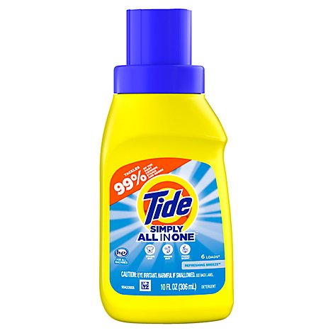 Tide Simply Clean & Fresh Liquid Laundry Detergent Refreshing Breeze 6 Loads - 10 Fl. Oz.
