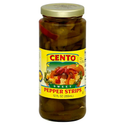 Cento Regular Sliced Sweet Pepper - 12 Oz - Image 1