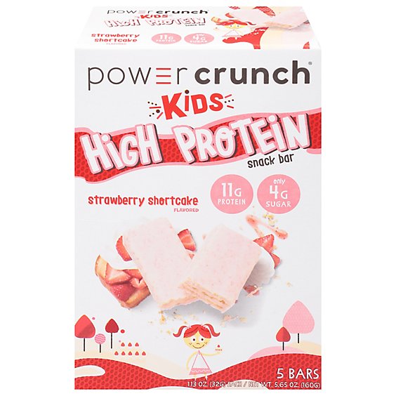 Power Crunch Kids Shortcake Strawberry - 5-1.13 Oz