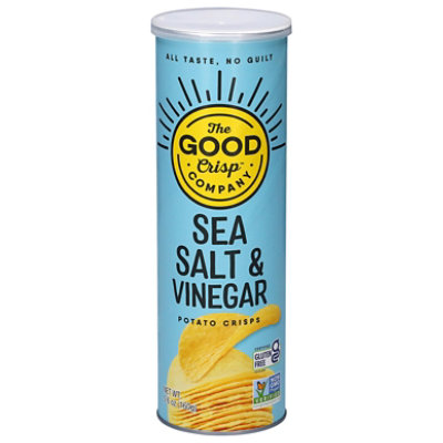 The Good Crisp Potato Crisps Sea Salt & Vinegar - 5.6 Oz