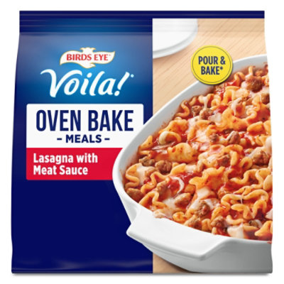 Birds Eye Voila! Oven Bake Meals Lasagna With Meat Sauce Frozen Meal