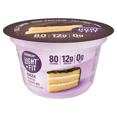 Light + Fit Greek Boston Cream Pie Nonfat Gluten-Free Yogurt - 5.3 Oz - Image 1