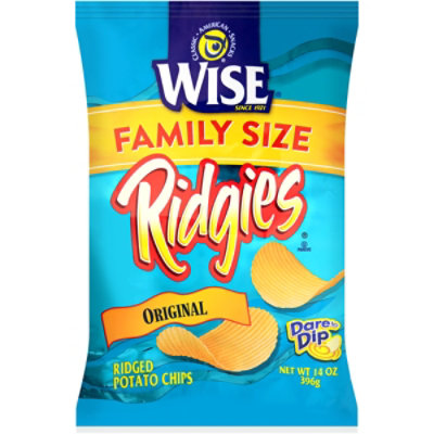 Wise Original Ridgies Chip Value Size - 14 OZ - Image 1