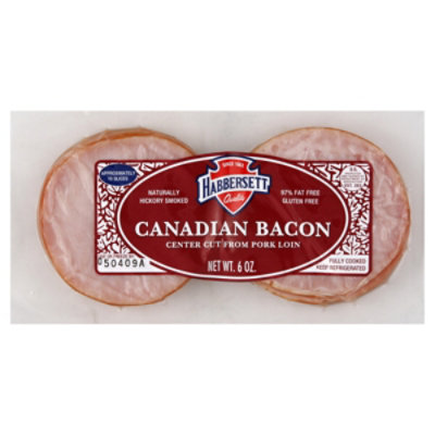 Habbersett Canadian Style Bacon - 6 OZ - Image 1