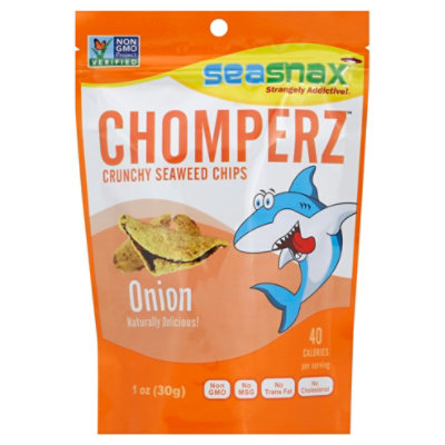SeaSnax Chomperz Chips Seaweed Crunchy Onion 1 Oz Albertsons