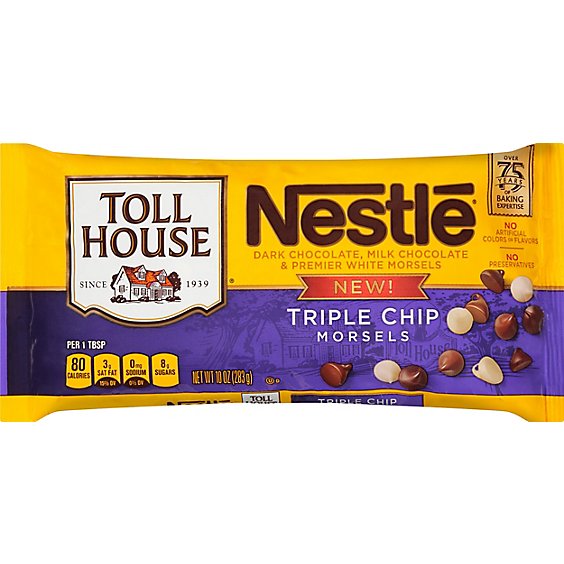 Nestle Toll House Triple Chip Morsels - 10 OZ