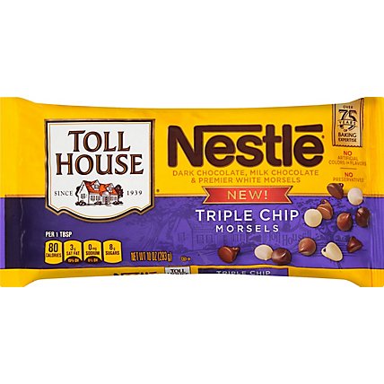 Nestle Toll House Triple Chip Morsels - 10 OZ - Image 1