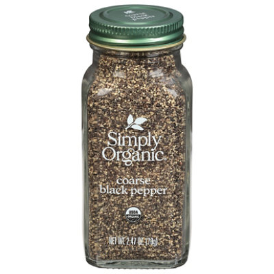 Simply Organic Spice Blk Pepper Coarse - 2.47 OZ