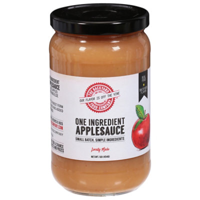 Backyard Food Unsweetened Applesauce - 16 OZ - Image 1