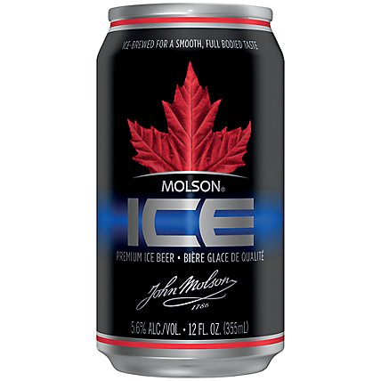 Molson Ice Beer North American Style Lager 5.6% ABV Cans - 18-12 Fl. Oz. - Image 1