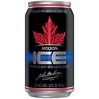 Molson Ice Beer North American Style Lager 5.6% ABV Cans - 18-12 Fl. Oz. - Image 1