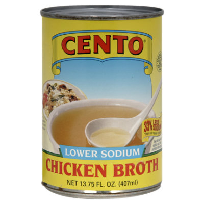 Cento Ready To Serve Low Salt Chicken Broth - 13.75 Oz - Image 1