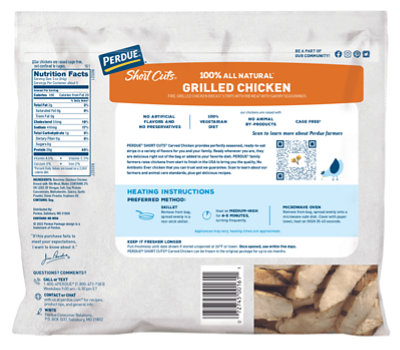 PERDUE Short Cuts Original Grilled Carved Chicken Breast Strips No Antibiotics Ever In Bag - 16 Oz - Image 6