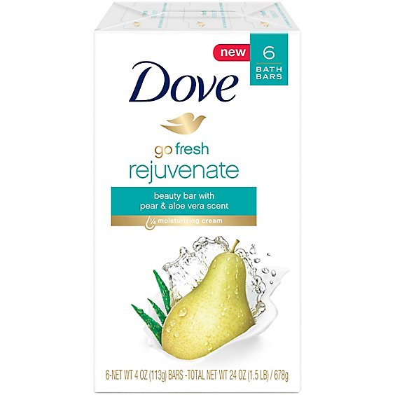 Dove Go Fresh Rejuvenate Bars 6 Pk - 24 OZ