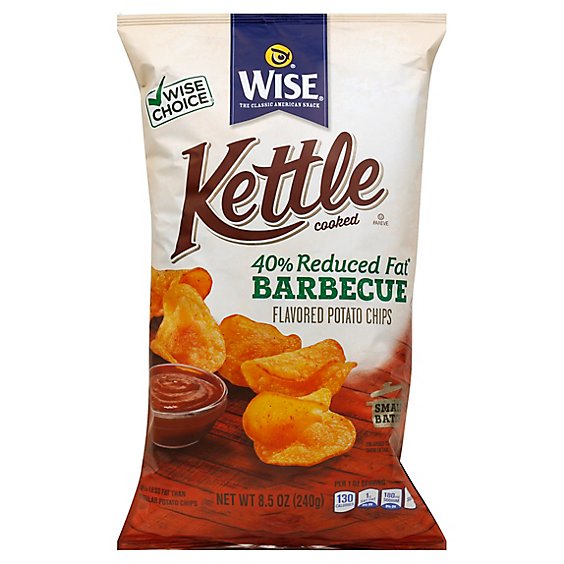 Wise Reduced Fat Honey Barbecue Potato Chips - 7.5 Oz