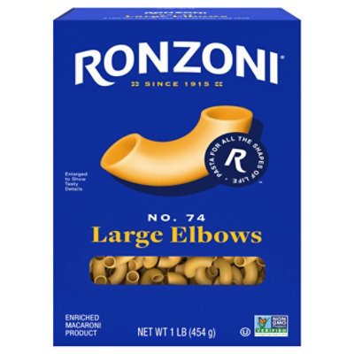 Ronzoni Pasta Elbow Large - 16 Oz - Image 1