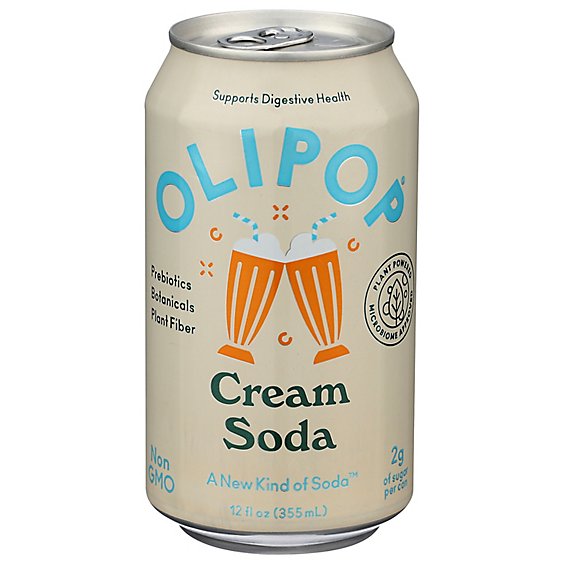 Olipop Cream Soda - 12 Oz