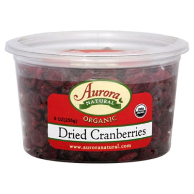 Aurora Dried Cranberry Organic - 9 OZ - Image 1