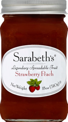 Sarabeths Strawberry Peach Fruit Spread - 18 OZ - Image 2