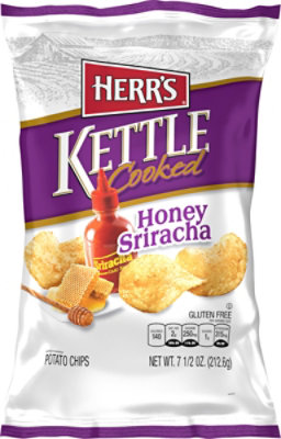 Herrs Kettle Cooked Honey Sriracha Potato Chips - 7.5 OZ - Image 2