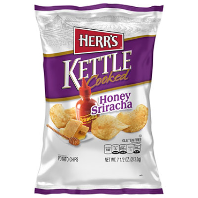 Herrs Kettle Cooked Honey Sriracha Potato Chips - 7.5 OZ