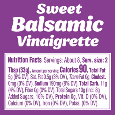 Kraft Sweet Balsamic Vinaigrette Salad Dressing Bottle - 8 Fl. Oz. - Image 7