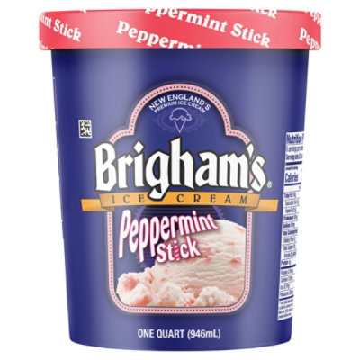 Brigham's Peppermint Stick Ice Cream - 1 Quart - Image 3