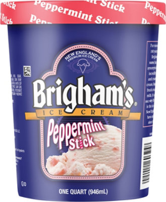 Brigham's Peppermint Stick Ice Cream - 1 Quart - Image 6