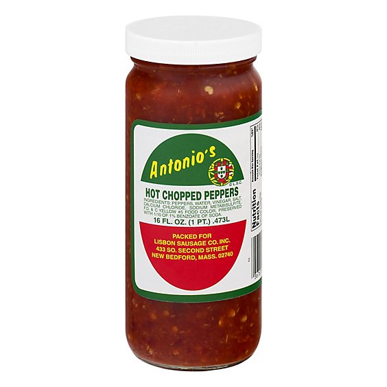 Antonios Pepper Hot Chopped Regular - 16 OZ