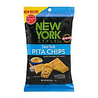 New York Style Sea Salt Pita Chips - 8 OZ - Image 1
