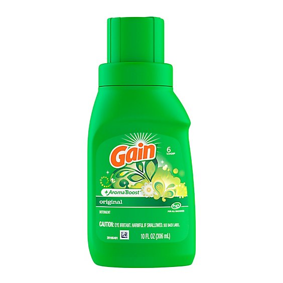 Gain Plus Aroma Boost HE Compatible Original Scent Liquid Laundry Detergent 6 Loads - 10 Fl. Oz.