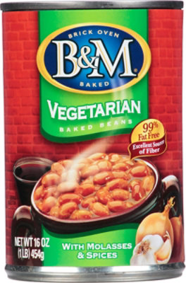 B&m Fat Free Vegetarian Baked Beans Canned 16oz - 16 OZ - Image 2