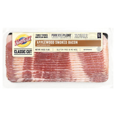 Hatfield Sliced Applewood Bacon - 16 OZ - Image 3