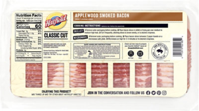 Hatfield Sliced Applewood Bacon - 16 OZ - Image 6