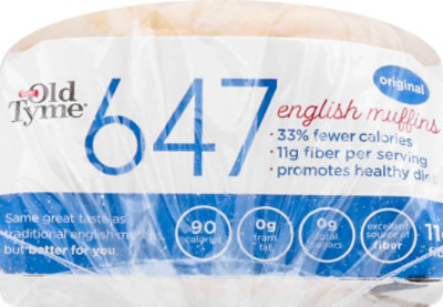 Schmidt Old Tyme 647 Plain English Muffins Low Calorie Bread - 6 Count - Image 6