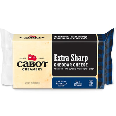 Cabot Creamery Bar Extra Sharp Cheddar Cheese - 2 Lb - Image 1