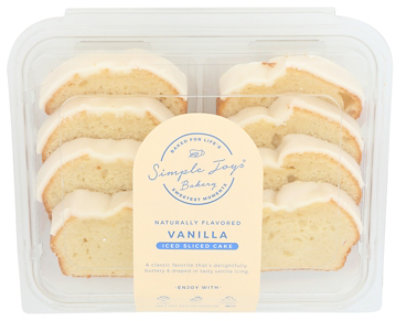 Fresh Baked Iced Sliced Vanilla Loaf Cake - 14.1 Oz. - Image 1