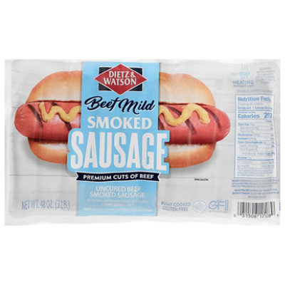 Dietz & Watson Beef Sausage Mild Smoked - 3 Lbs. - Image 3