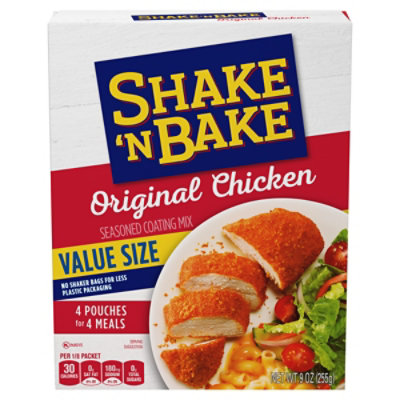 Shake 'N Bake Original Chicken Seasoned Coating Mix Value Size Packets 4 Count - 9 Oz - Image 5